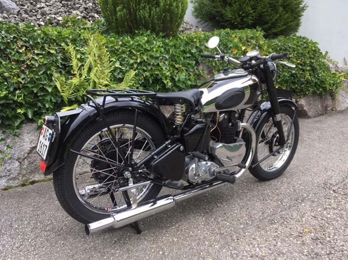 Motorrad Restauration Ariel 500 ccm 1950, Oldtimer Garage D. Bauhofer, Teufenthal 
