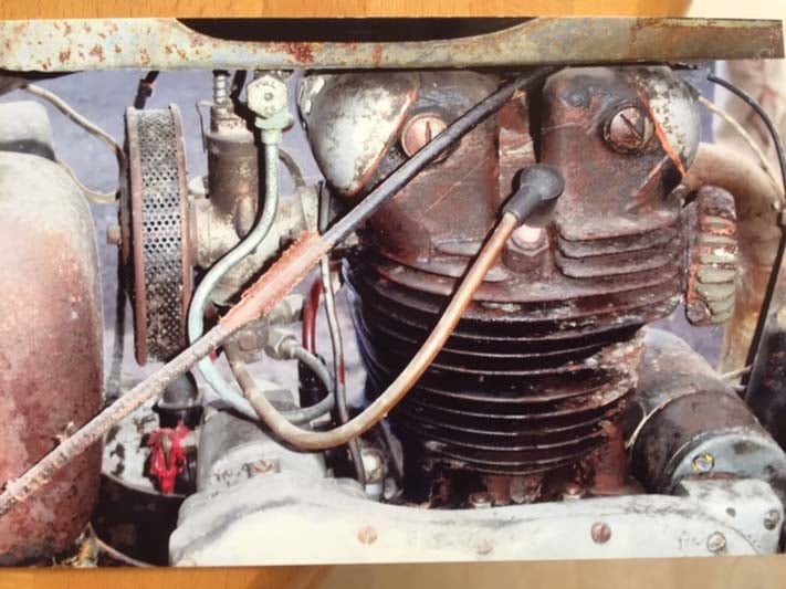 Motorrad Restauration Ariel 500 ccm 1950, Oldtimer Garage D. Bauhofer, Teufenthal 