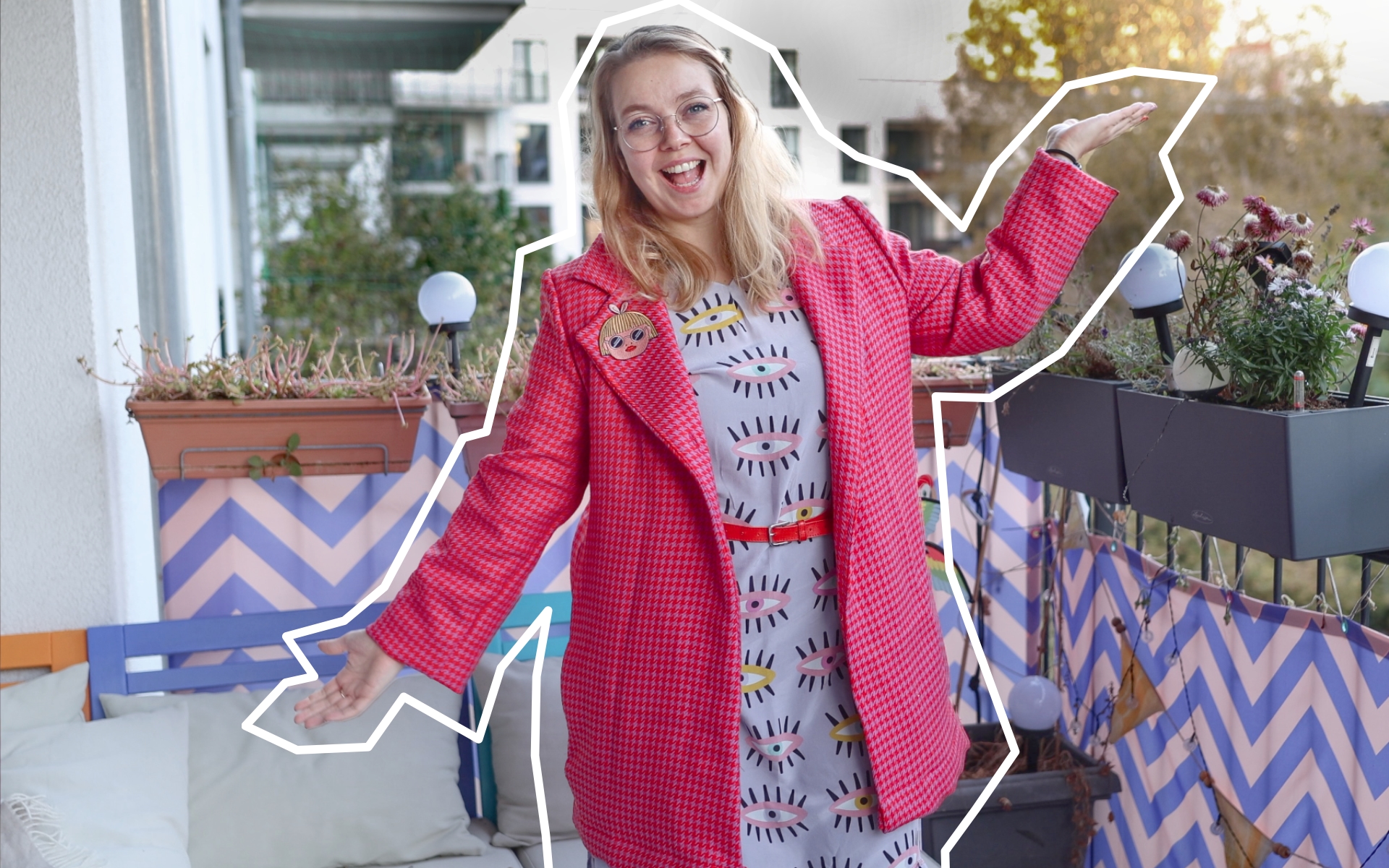 Ich nähe mir einen bunten Mantel