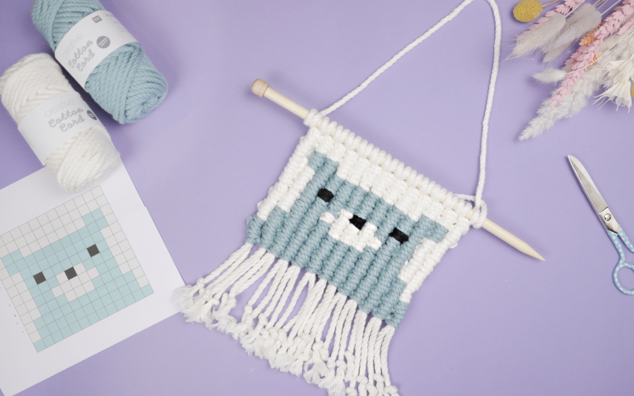 Makramee Wandbehang fürs Kinderzimmer