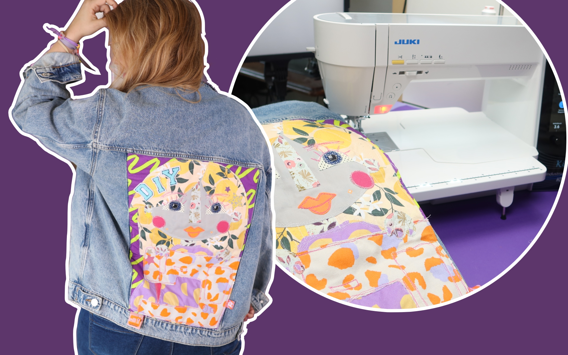 Freihandsticken mit der Juki UX8