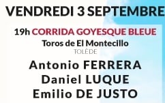 Toros d'El Montecillo pour Antonio Ferrera Daniel Luque et Emilio de Justo