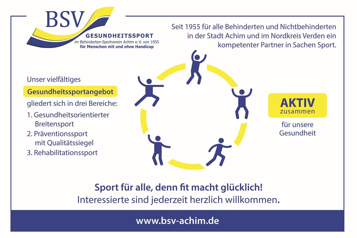 BSV Achim feiert 70 Jahre Gesundheitssport