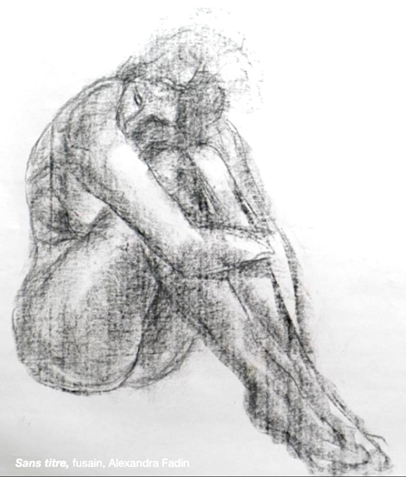 Nu féminin au fusain 1