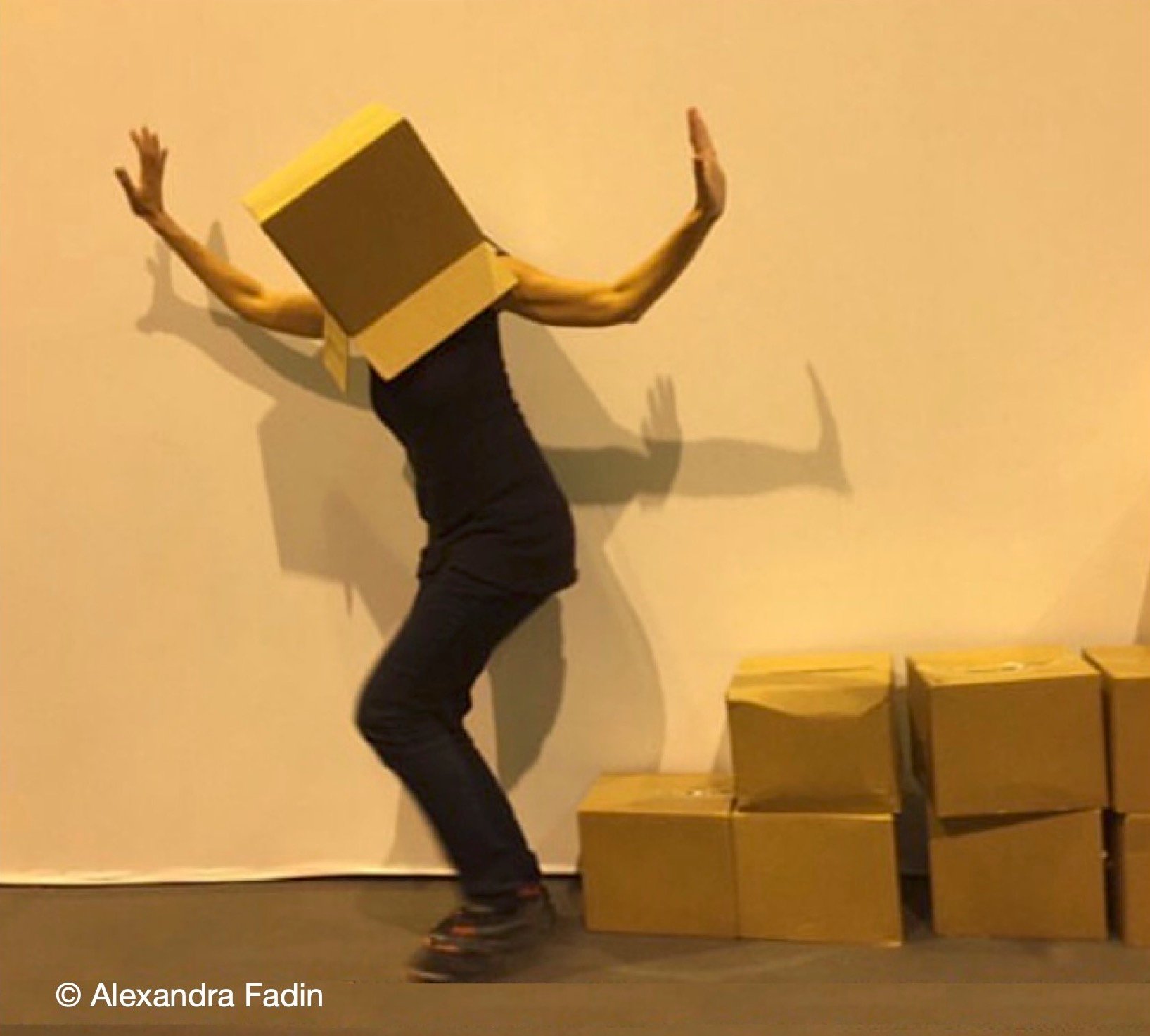 Danse avec des cartons