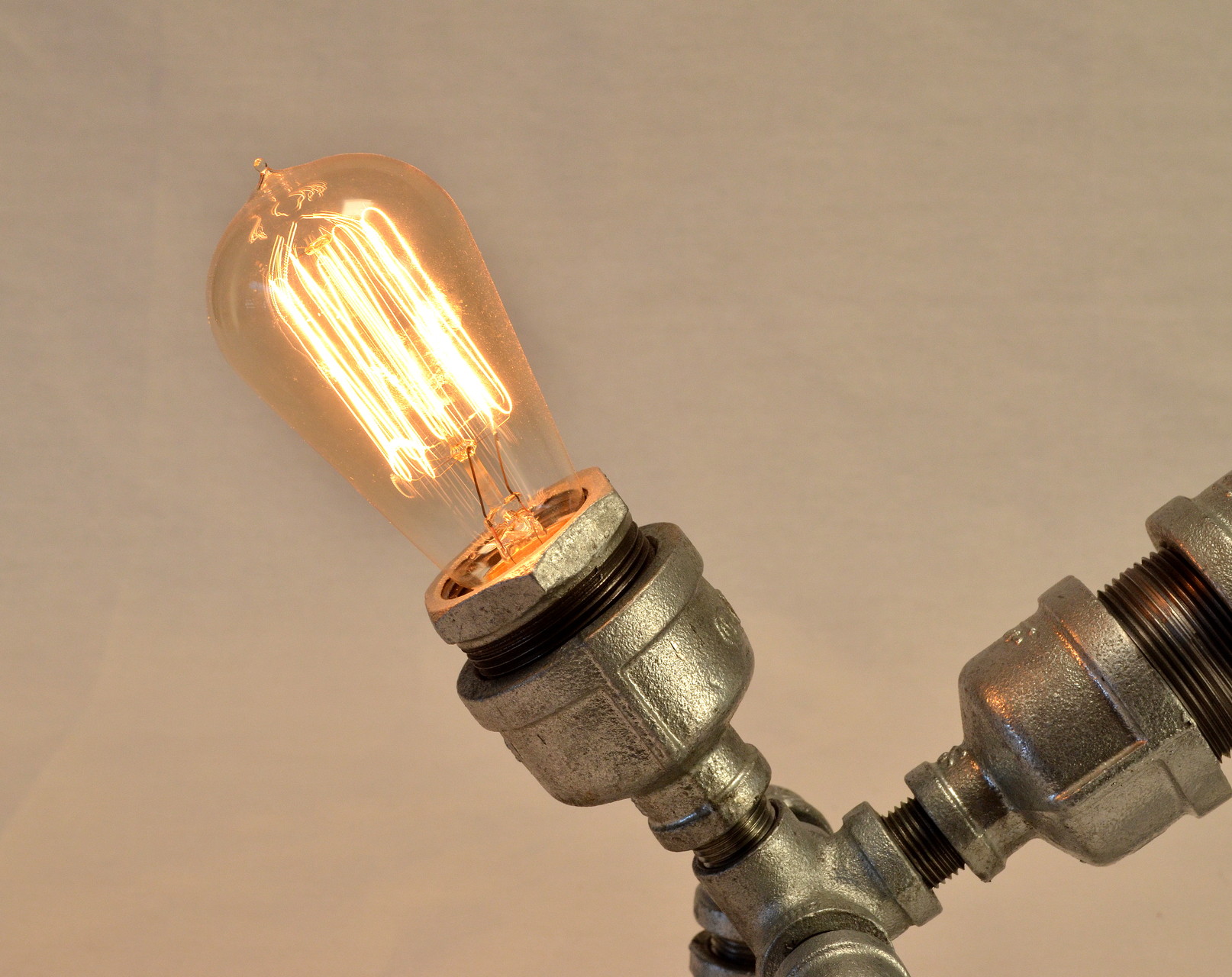 Dwog's beautiful 40 watt Edison-style hand-wound light bulb.