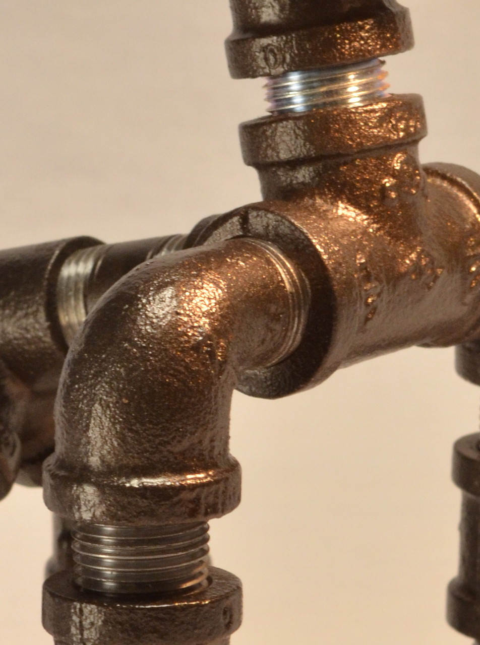 A detail of Guerrillamp's proud patina'd chest.