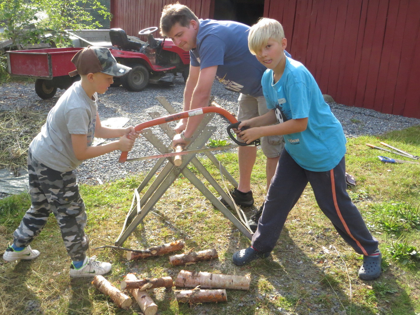 Vi behövde mycket ved.