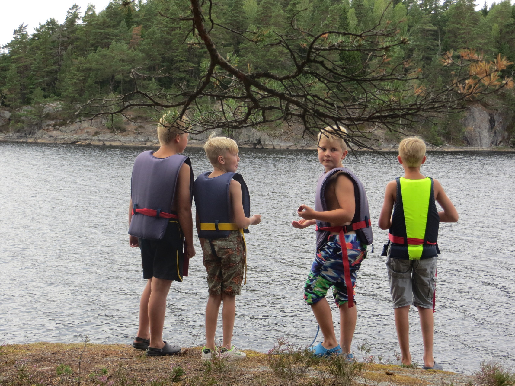 ...liksom paddling på Nedre Bolsjön.