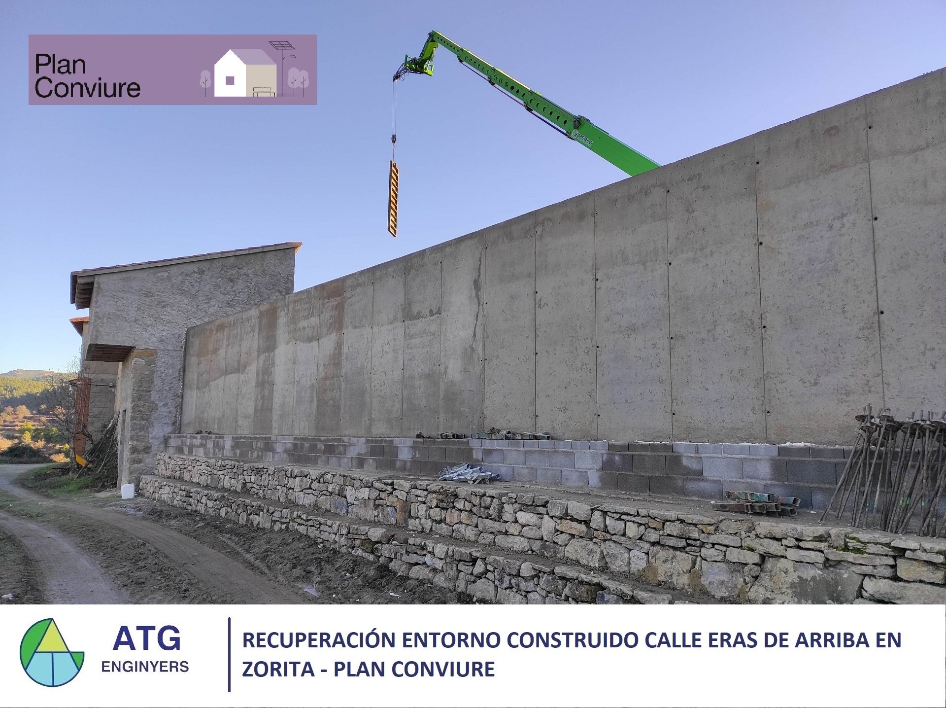 Recuperación entorno construido calle Eras de Arriba en Zorita