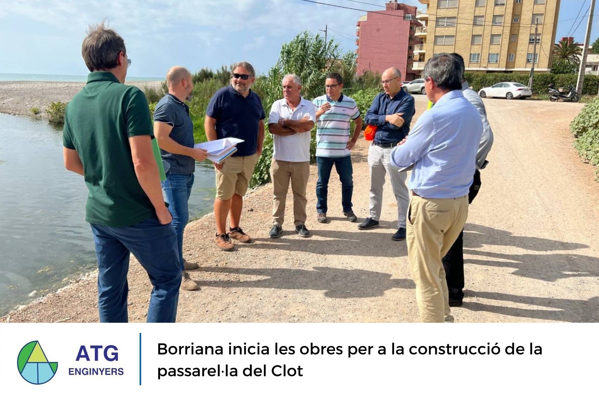 Inicio obras construcción pasarela del Clot en Burriana