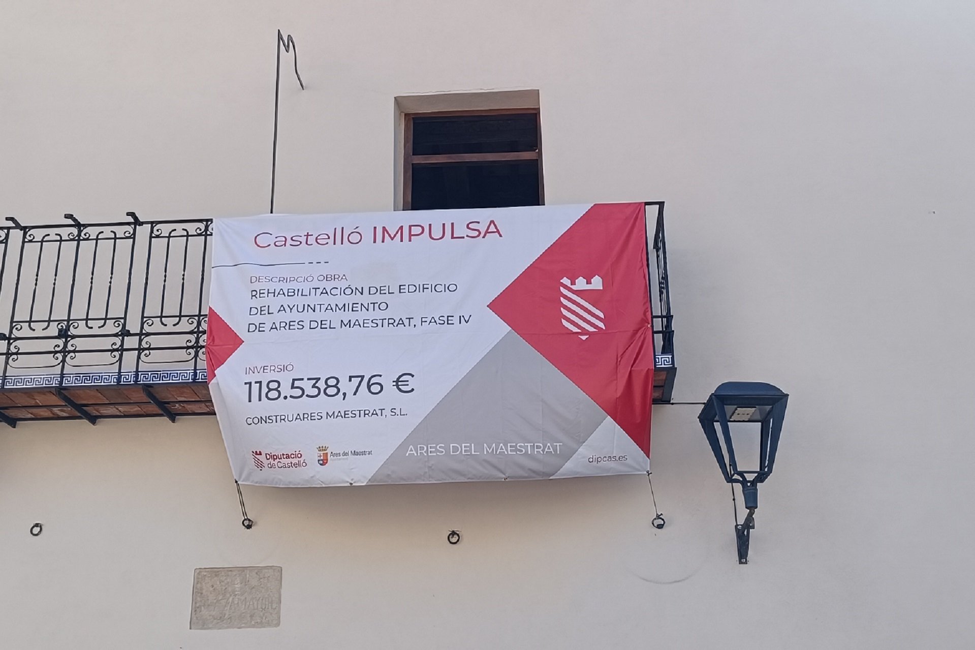 Finalización obras de rehabilitación del edificio del Ayuntamiento de Ares del Maestrat. Plan Impulsa.