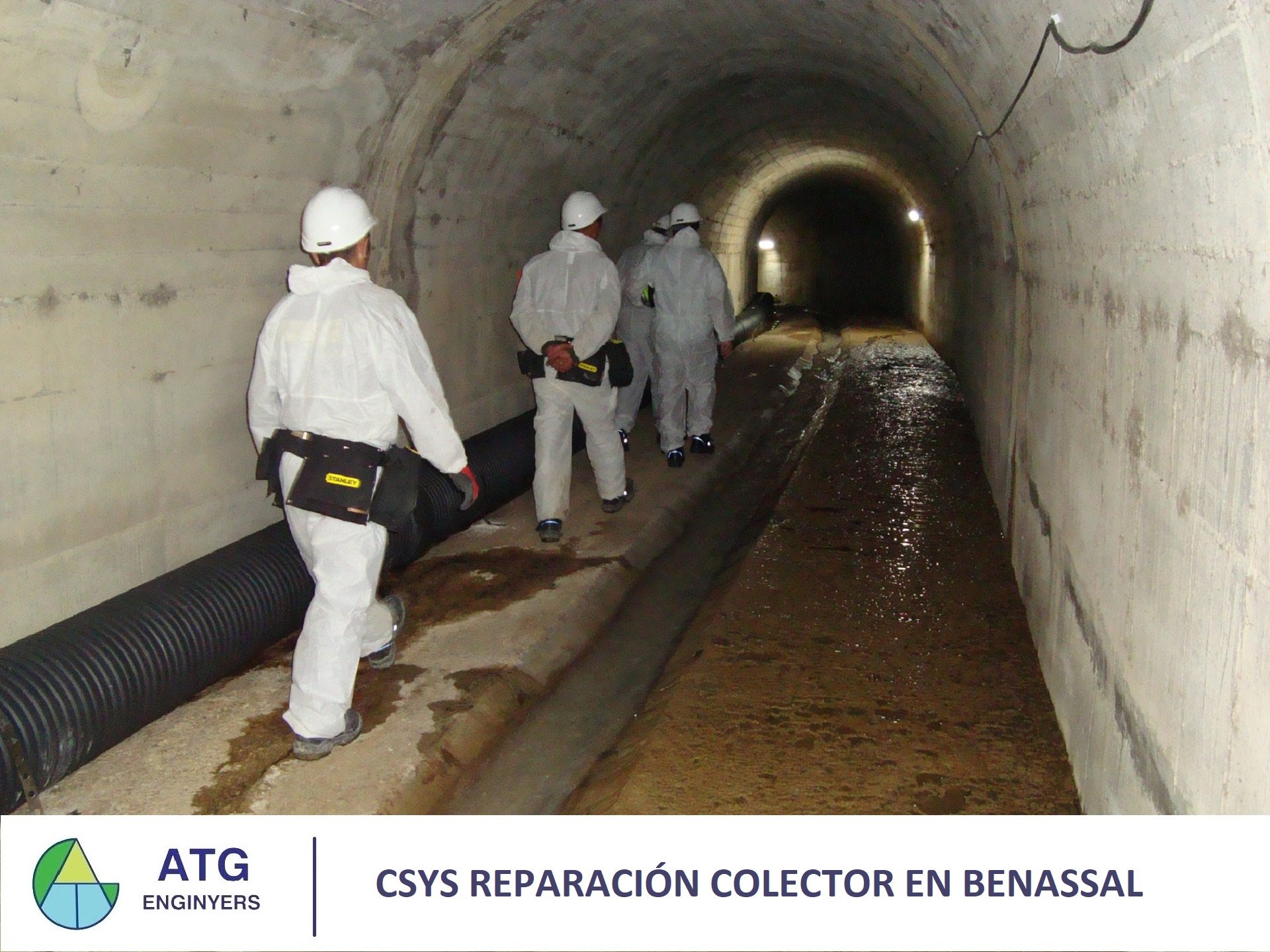 Coordinación Seguridad y Salud reparación colector en Benassal