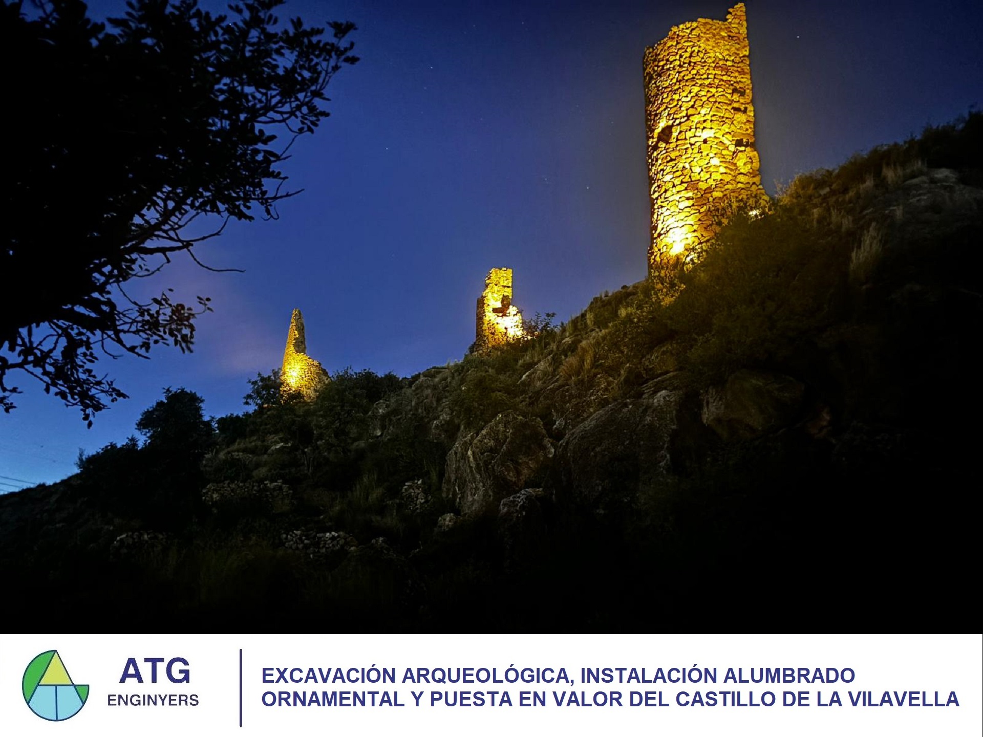 Alumbrado ornamental del Castillo de La Vilavella