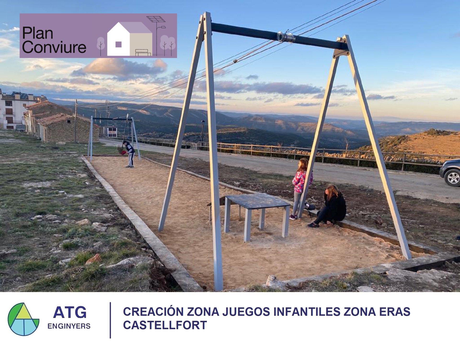 Creación zona juegos infantiles zona Eras Castellfort (PLAN CONVIURE)