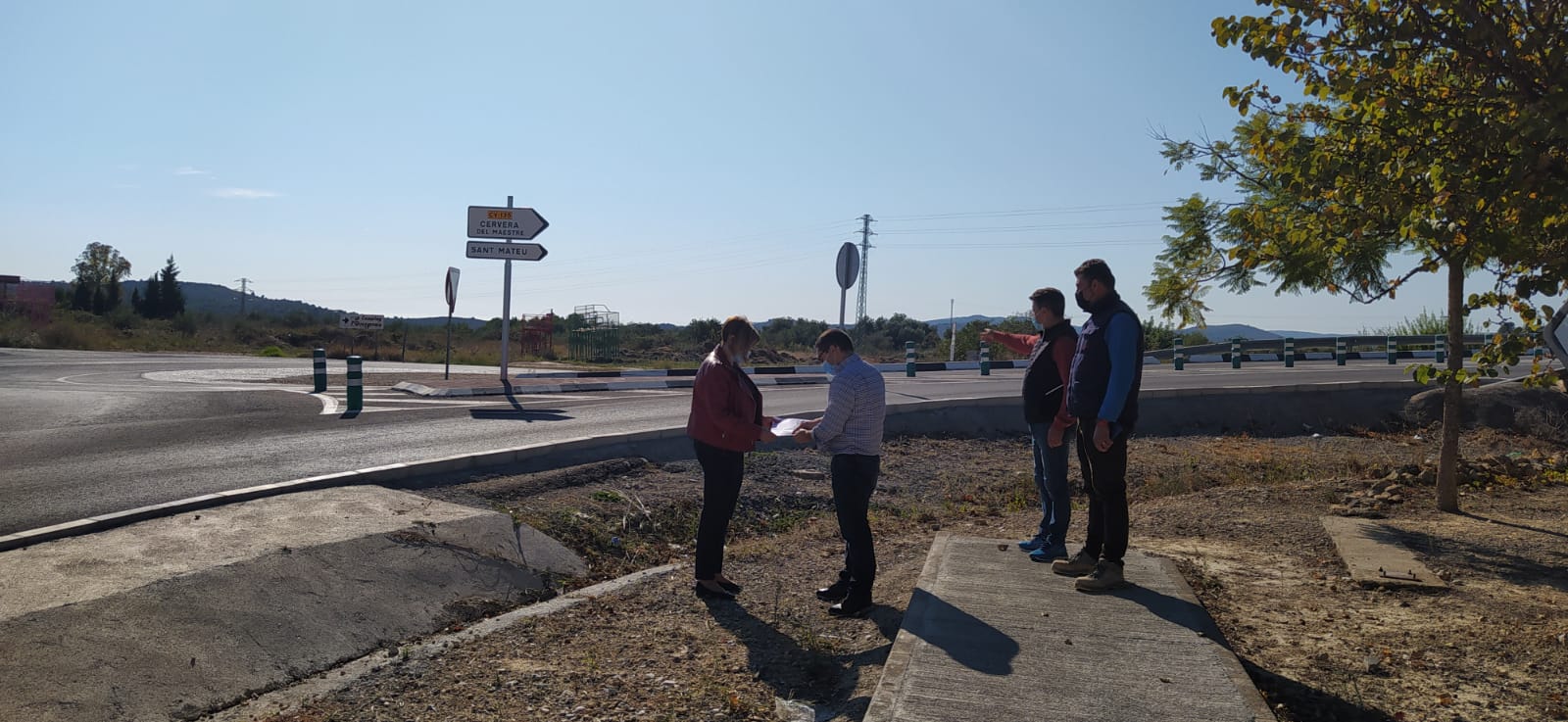 Inicio construcción carril bici camino Càlig-Peñiscola.