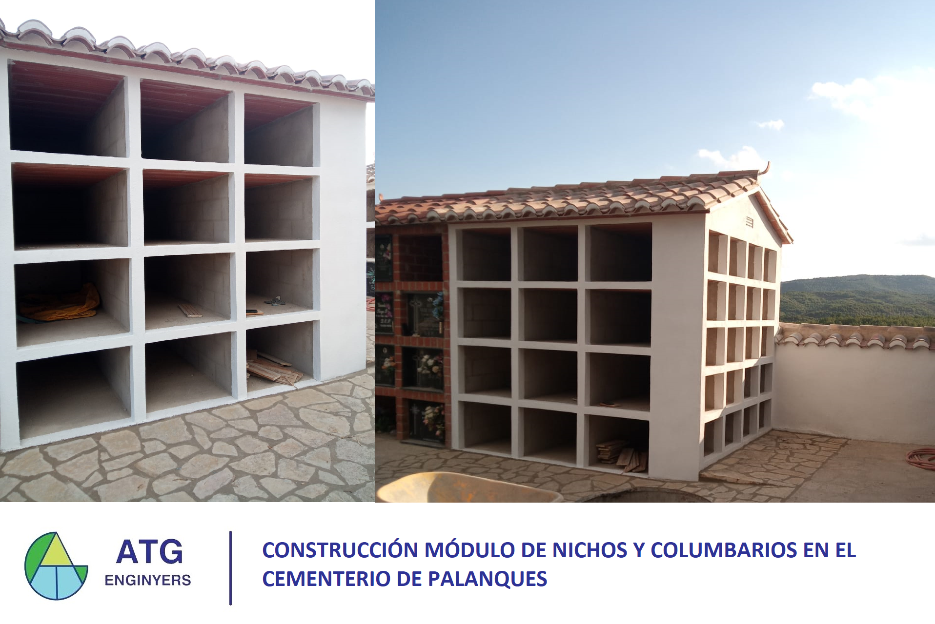 Construcción módulo de nichos y columbarios en el cementerio de Palanques