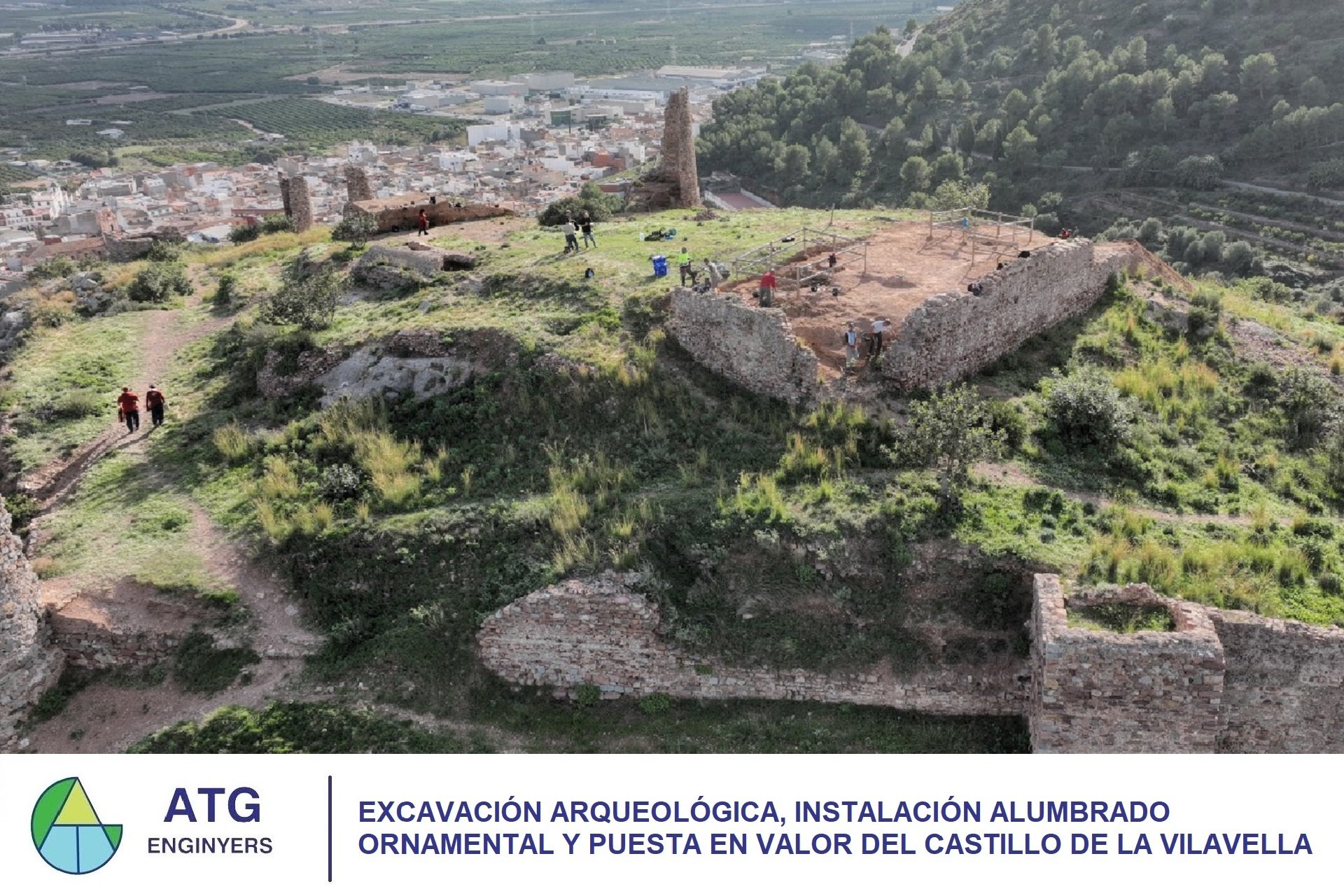 Excavación arqueológica, instalación alumbrado ornamental y puesta en valor del Castillo de La Vilavella