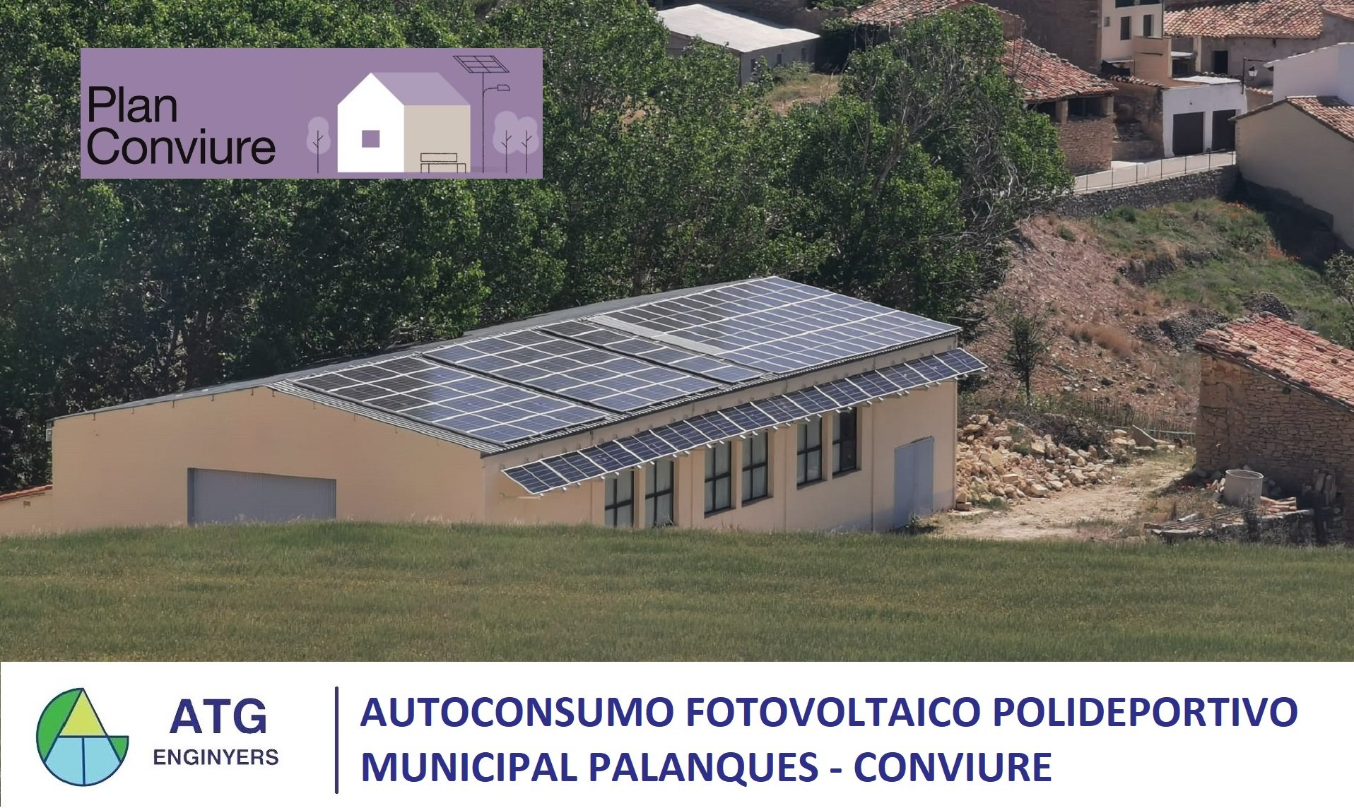 Autoconsumo fotovoltaico polideportivo municipal Palanques (PLAN CONVIURE)