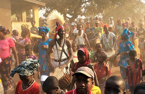 Sayon in his village Kouya Sidia, Guinea