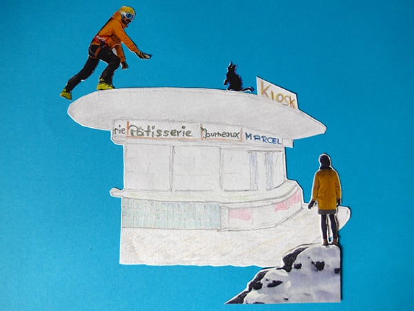 Conny lockt die Katze down