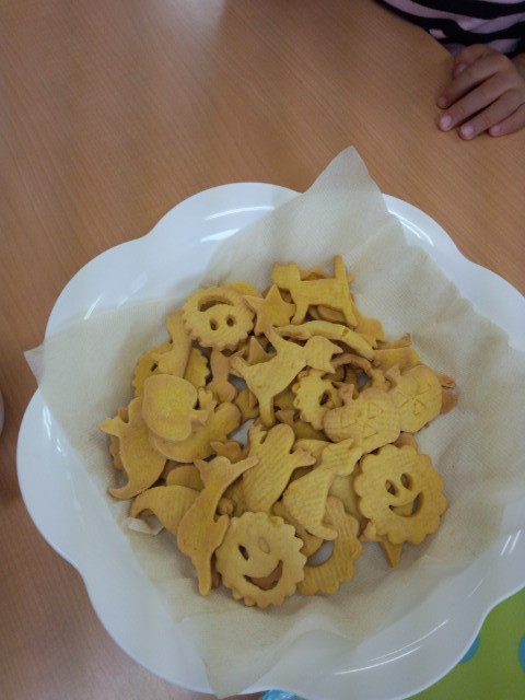 いろんな形のかぼちゃクッキー