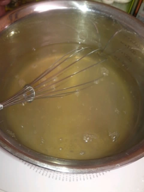 寒天がとけました