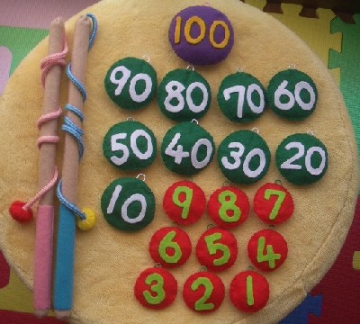 １００まで覚える数字の釣り遊びおもちゃ