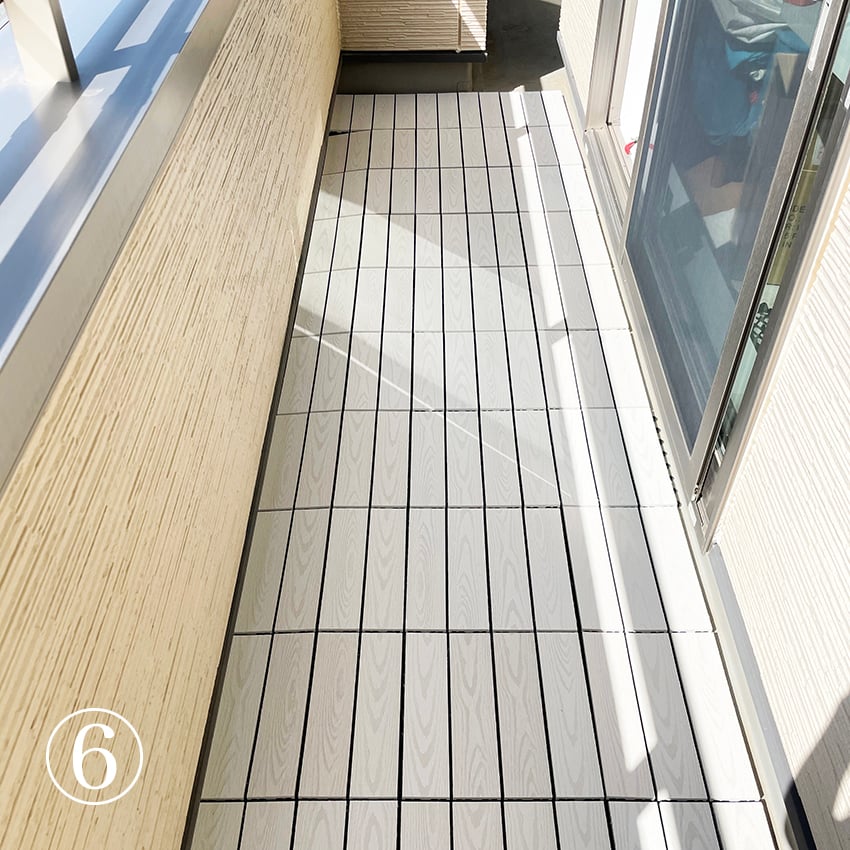 敷く作業完成です。