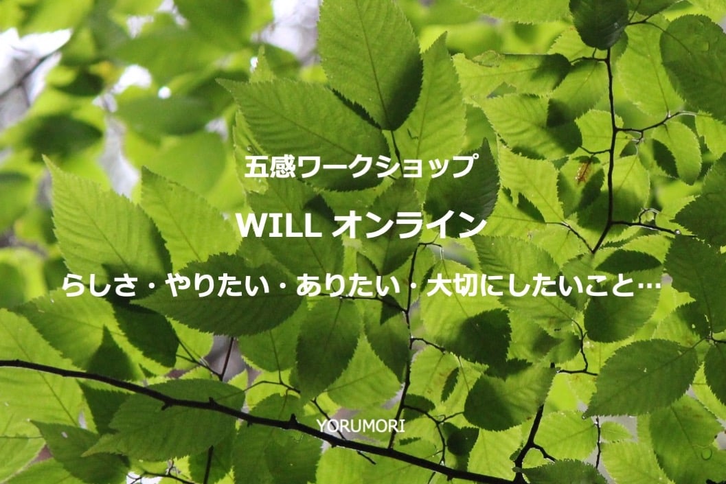 Willオンラインのテーマ画面。内発的動機や大切にしたい価値を言語化し、仲間との対話を通じて自己理解と相互理解を深める法人向けオンライン研修。