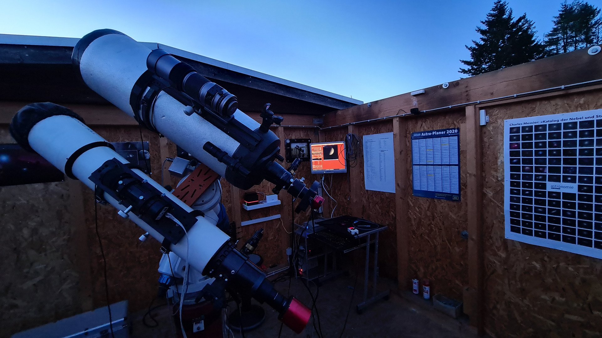 Setup während hochauflösender Venus-Aufnahme