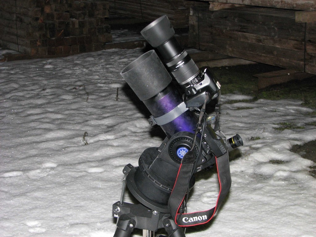 "Kaltes Hobby" - Beginnende Eisbildung bei Langzeitfotografie im Winter