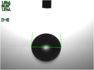 ABS接触角（UV照射前）