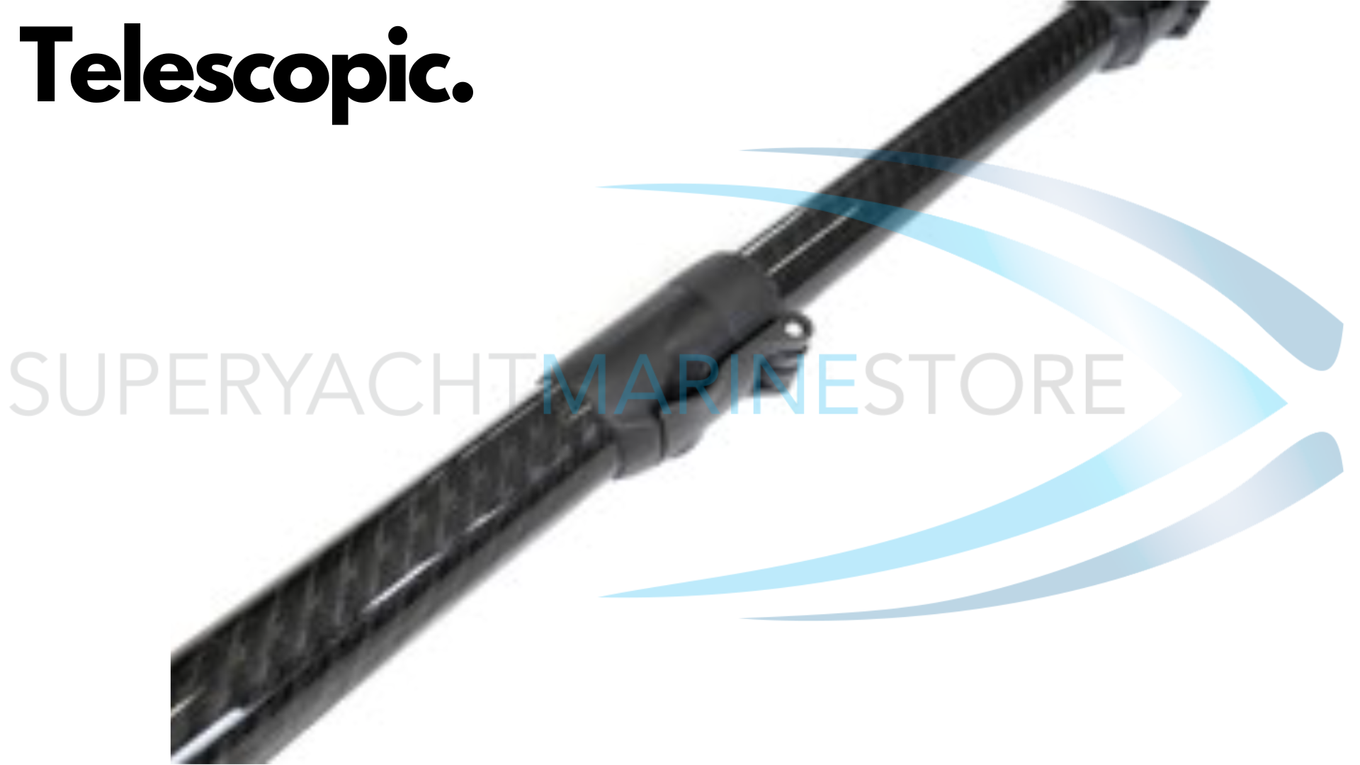 6m Telescopic Carbon Boat Hook ©www.superyachtmarinestore.com