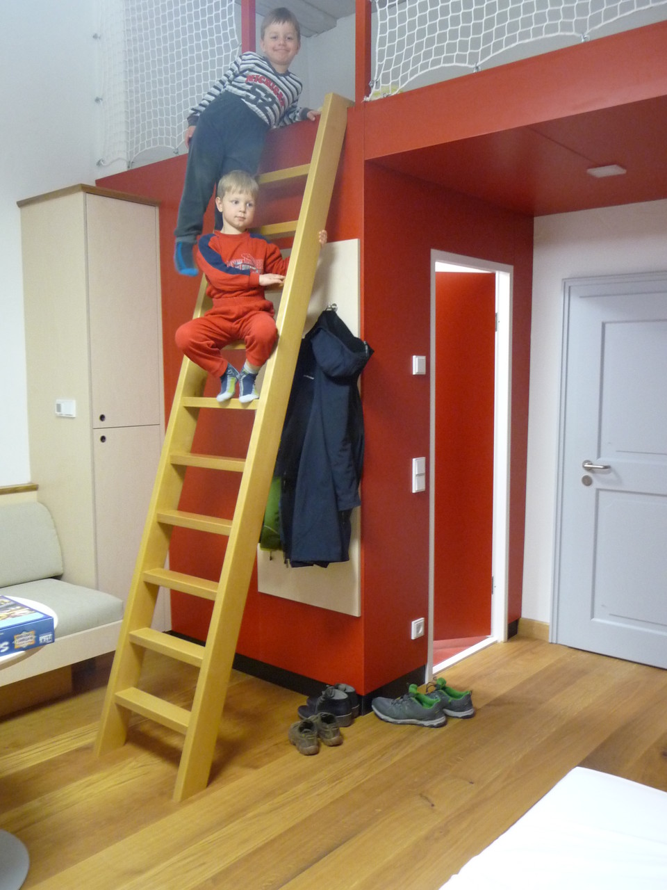 Aufstieg zum Hochbett
