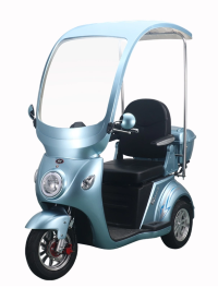 Vento überdacht mit Frontscheibe, Scheibenwischer, Scheiben- und Trommelbremse