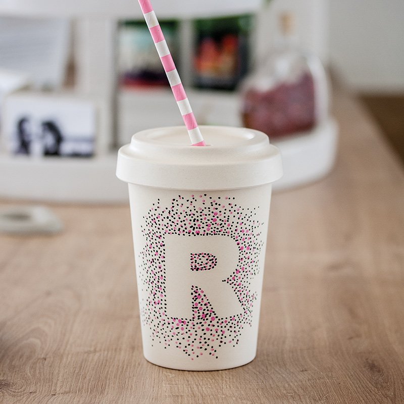 Bambus-Becher Beispiels-Bild Rayher