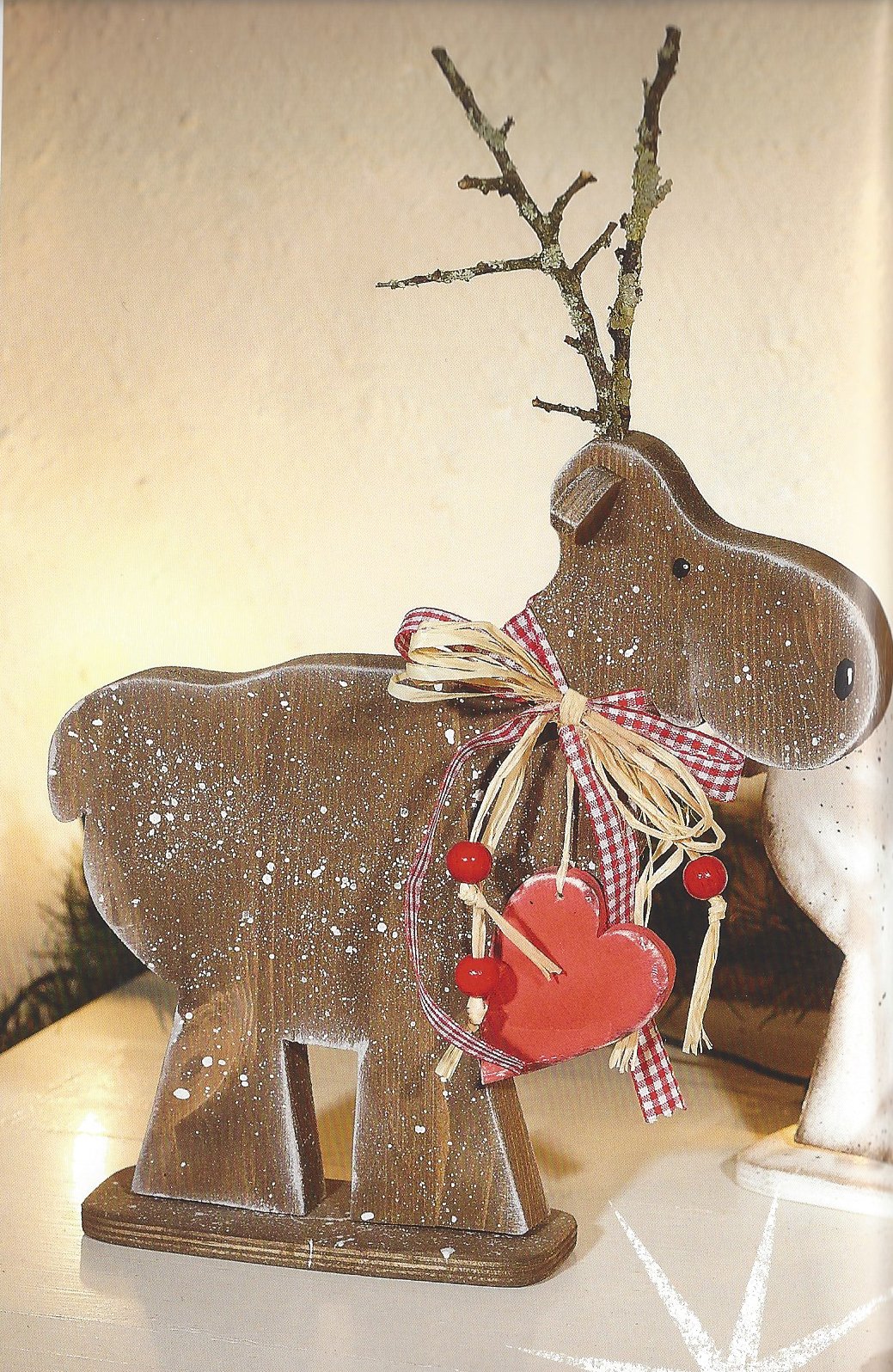 Holz-Elch Beispiels-Bild Buch Topp-Verlag