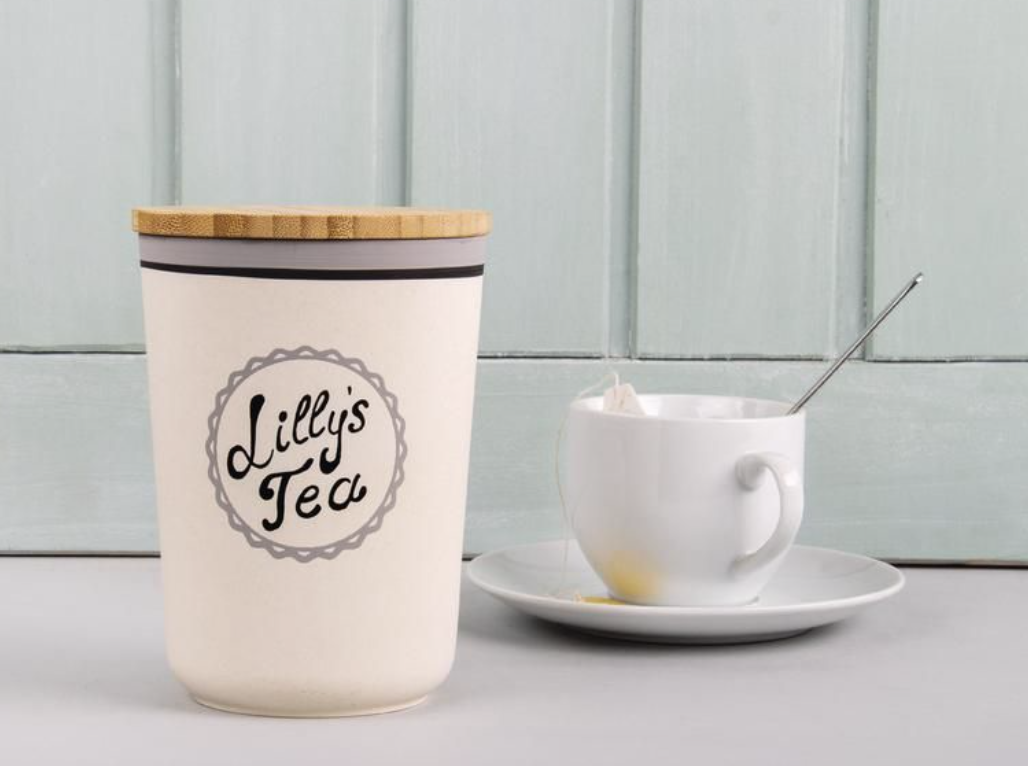 *Neu* Bambus Vorratsdose Rund, Designbeispiel Rayher