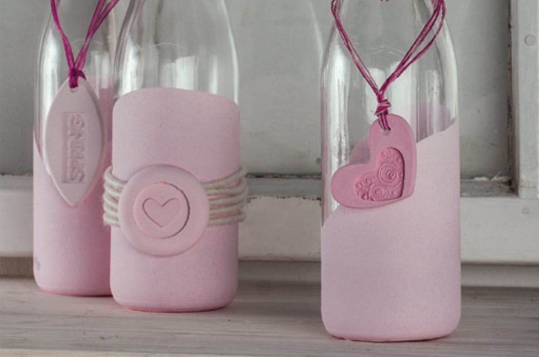 Flaschen mit Raysin Beispiel von Rayher