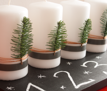 Adventskranz schlicht Beispiel aus Internet