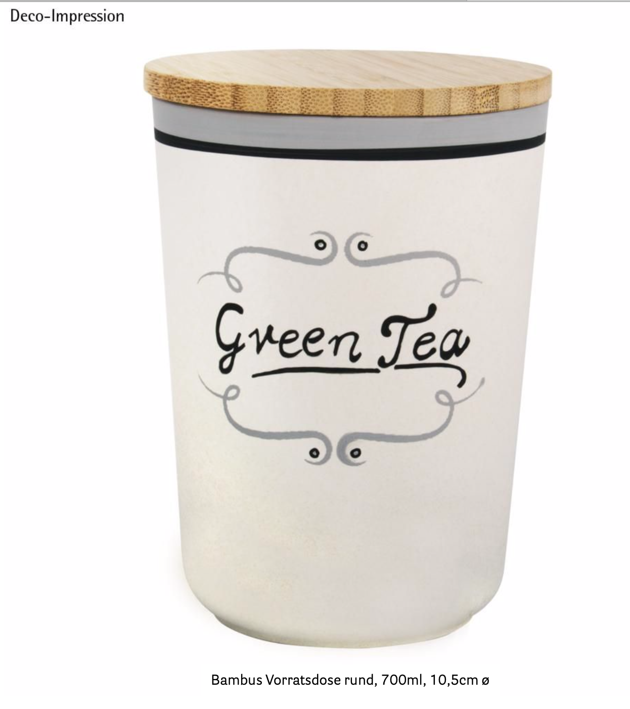 *Neu* Bambus Vorratsdose Rund, Designbeispiel Rayher