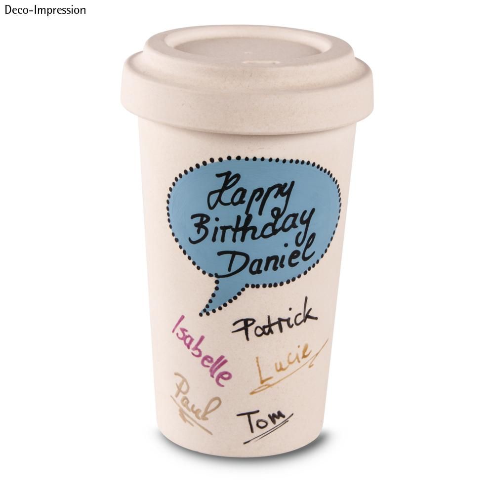 Bambus-Becher Beispiels-Bild Rayher