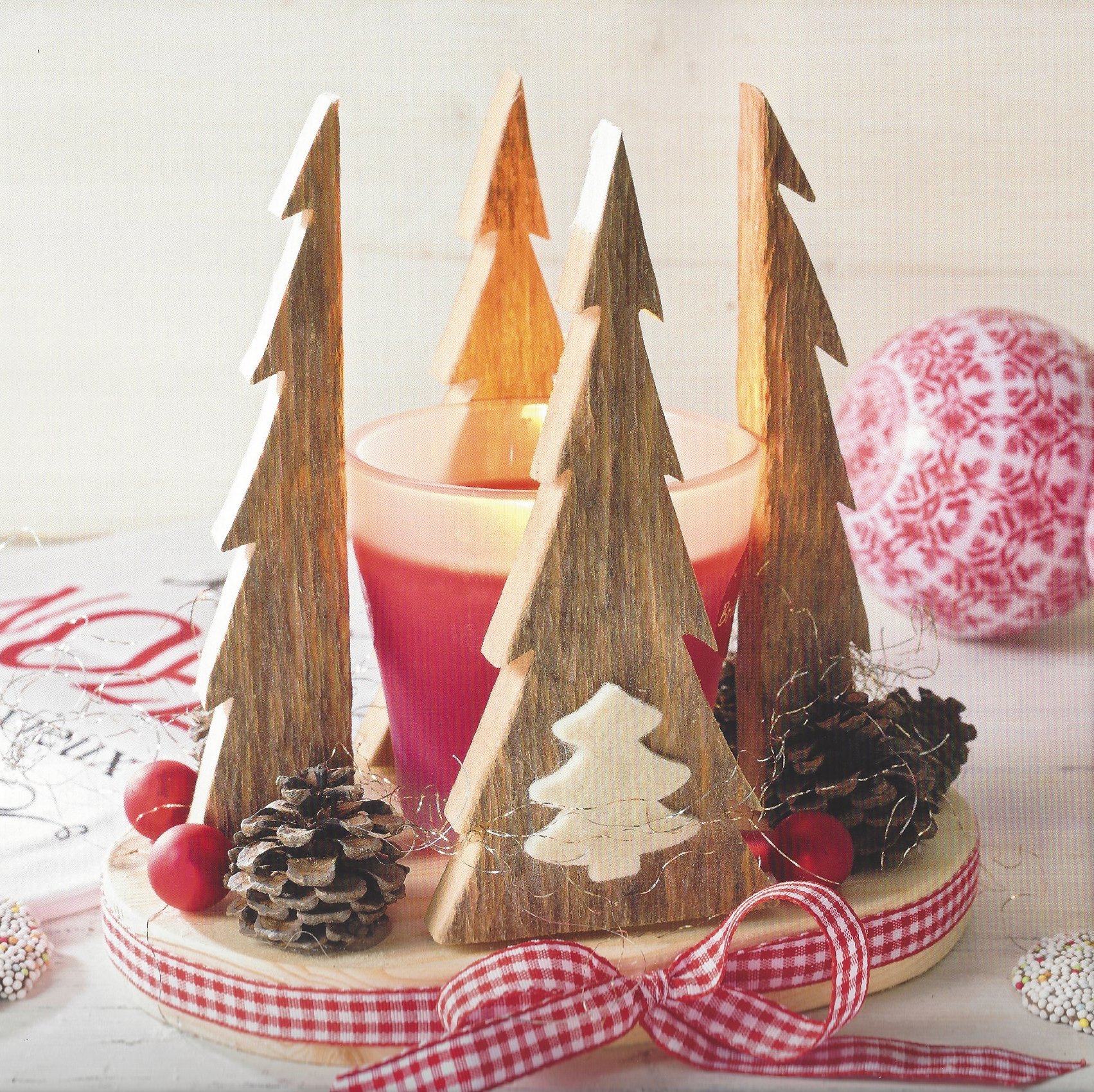 Tannen-Kerze Beispiels-Bild Buch Topp-Verlag