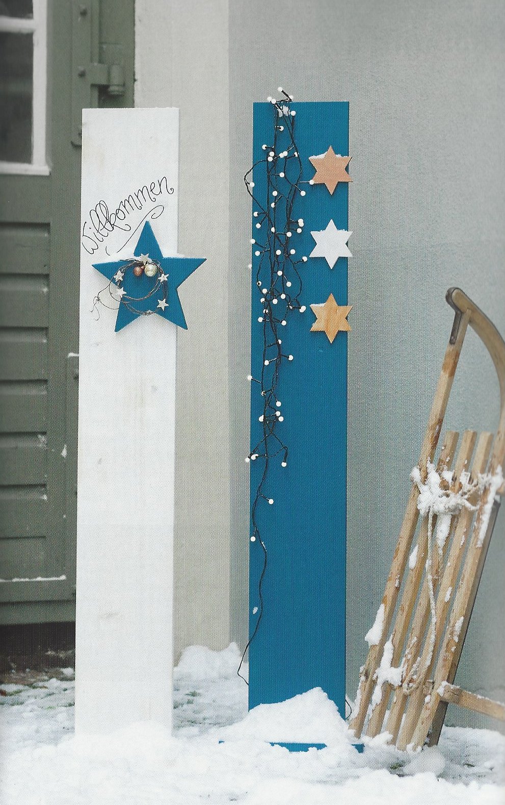 Willkommens-Steele Holz Beispiels-Bild Buch Topp-Verlag