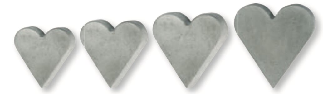 Beton-Herz Beispiels-Bild Rayher