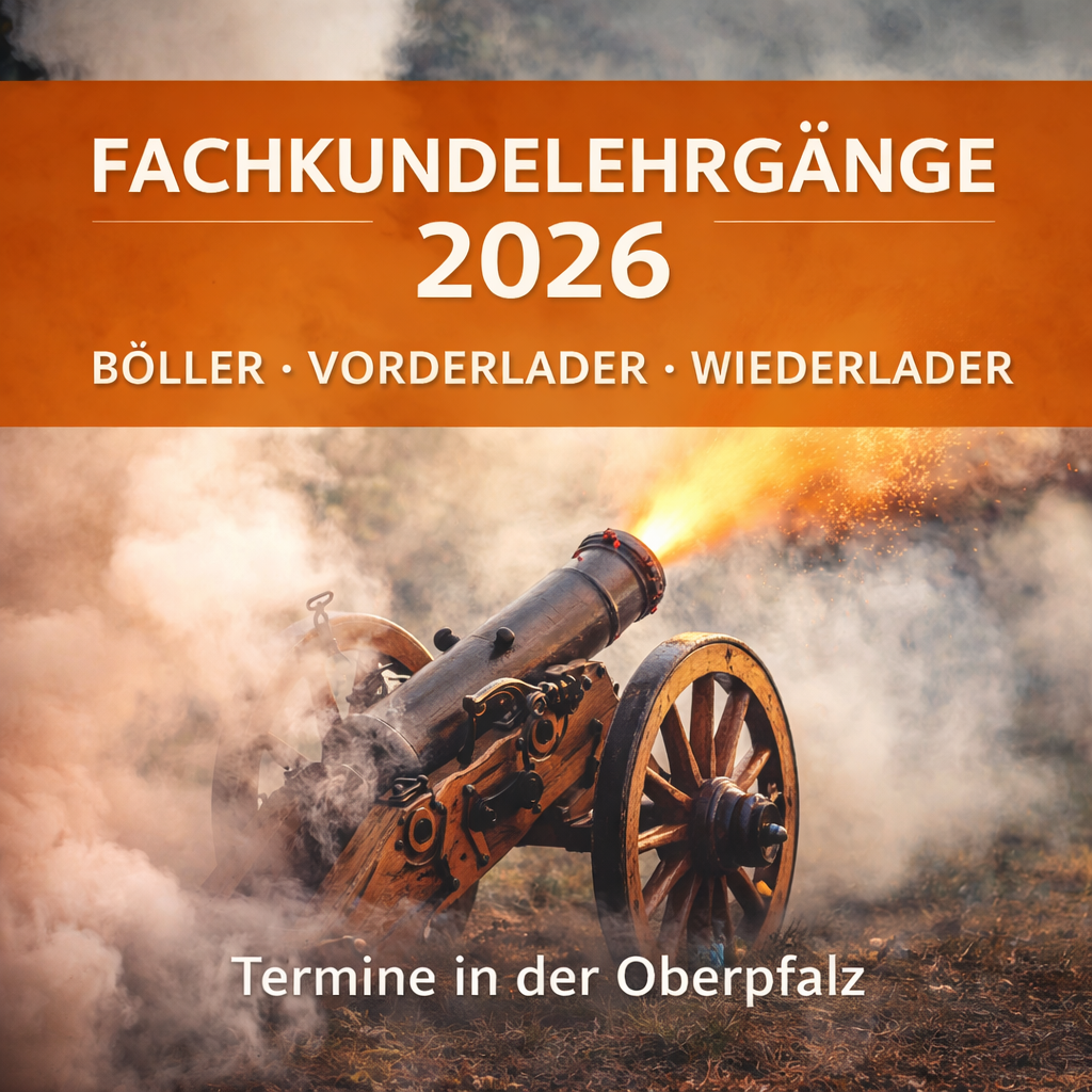 Fachkundelehrgänge für Böller, Vorderlader und Wiederlader – Termine 2026