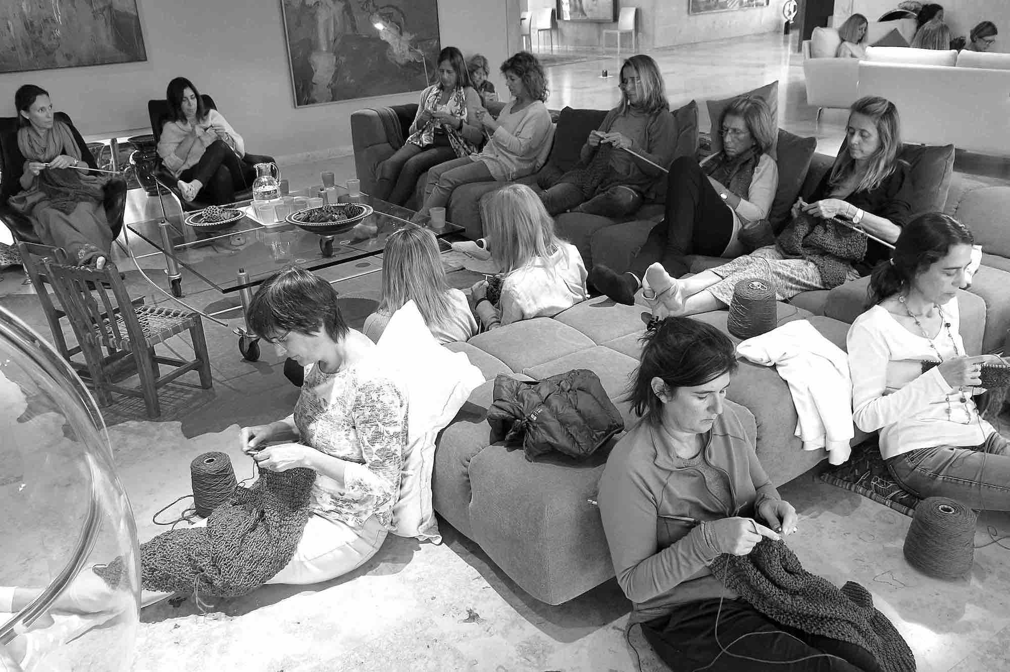 Tejedoras del grupo de Beccar, Argentina