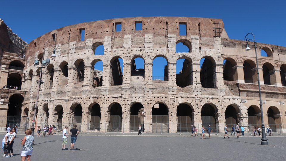 Exterior view of the Colosseum