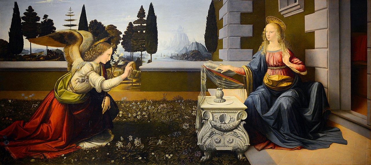 "Annunciation" by Leonardo da Vinch